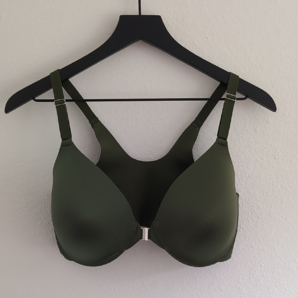 Olive Green Soma Vanishing Back Bra 34DDD